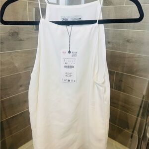 Zara Ivory Sleeveless Top